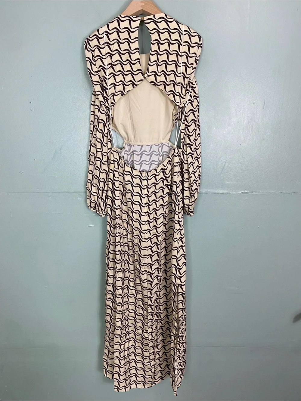 The Wolf Gang Free People Marrakesh Cut Out Maxi Dress Small Printed - Picture 6 of 12